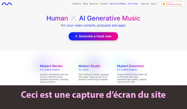 Mubert : Un des meilleurs générateurs de musique IA libre de droits