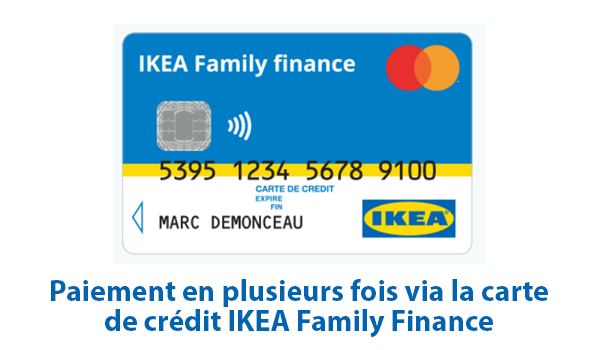 Paiement en plusieurs fois grâce à la carte de crédit IKEA Family Finance