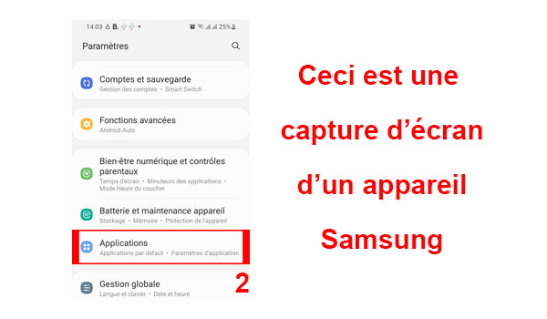 Définir Google comme navigateur par défaut sur Samsung Android
